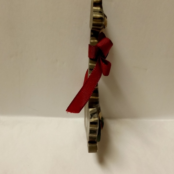 !❤Kurt Adler Long Neck Cat with Burgundy Bow Resin Vintage Collectible - Picture 2 of 5